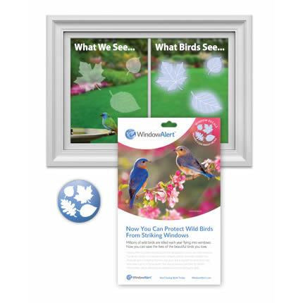 Leaf Medley Window Alert Window Decals Set of 10 Decals