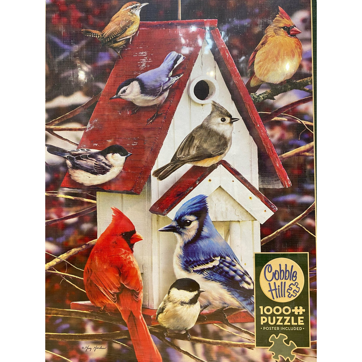 Winter Birdhouse 1,000 Piece Puzzle